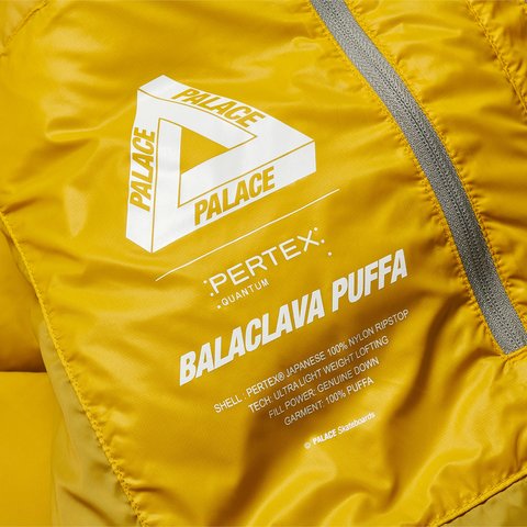 Palace PERTEX OPAQUE BALACLAVA PUFFA YELLOW - Colorway