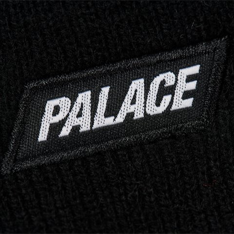 Palace FONT BEANIE BLACK - Colorway