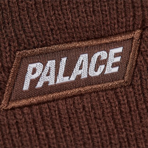 Palace FONT BEANIE CAKED BROWN - Colorway