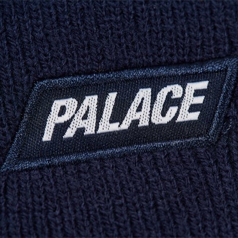 Palace FONT BEANIE NAVY - Colorway