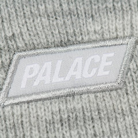 Palace FONT BEANIE GREY MARL - Colorway