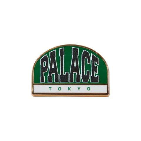 Palace BREAKOUT PIN BADGE GREEN / WHITE - Colorway