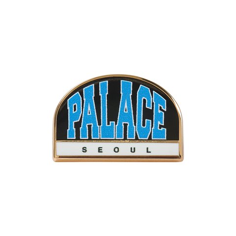 Palace BREAKOUT PIN BADGE BLACK / WHITE - Colorway