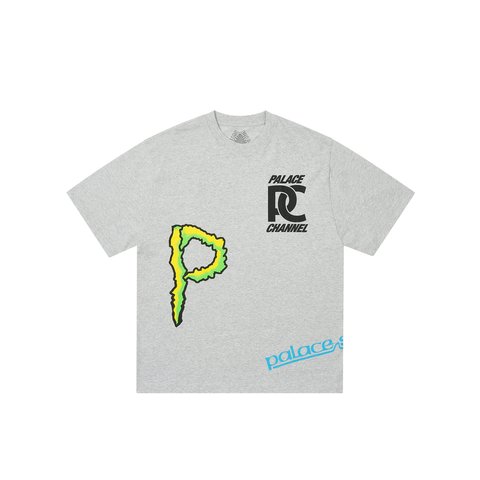 Palace SPONSOR T-SHIRT GREY MARL - Colorway