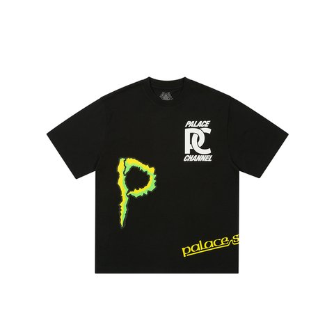 Palace SPONSOR T-SHIRT BLACK - Colorway