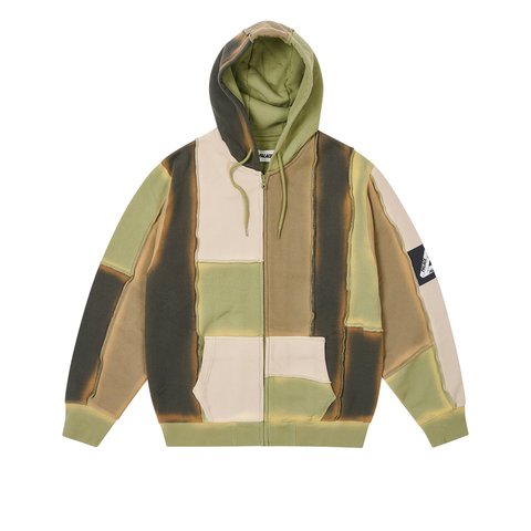 Palace PATCH ME UP ZIP HOOD MULTI KHAKI - Colorway