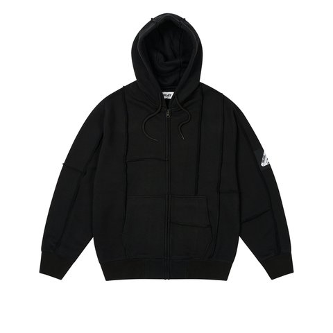 Palace PATCH ME UP ZIP HOOD BLACK - Colorway