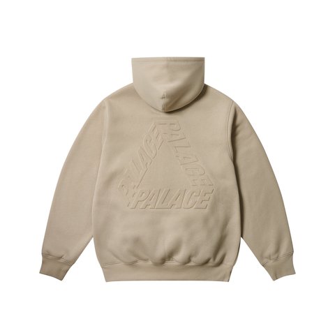 Palace THERMAL EMBOSSED P3 ZIP HOOD STONEY GREY - Colorway