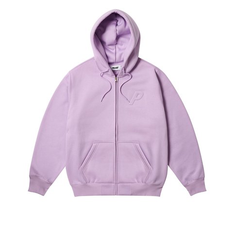 Palace THERMAL EMBOSSED P3 ZIP HOOD PASTEL PURPLE - Colorway