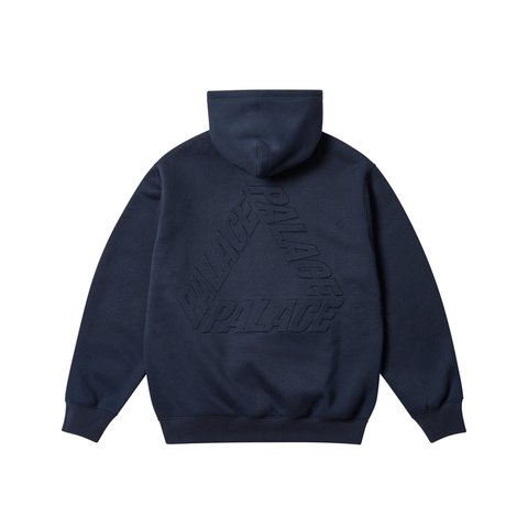 Palace THERMAL EMBOSSED P3 ZIP HOOD NAVY - Colorway