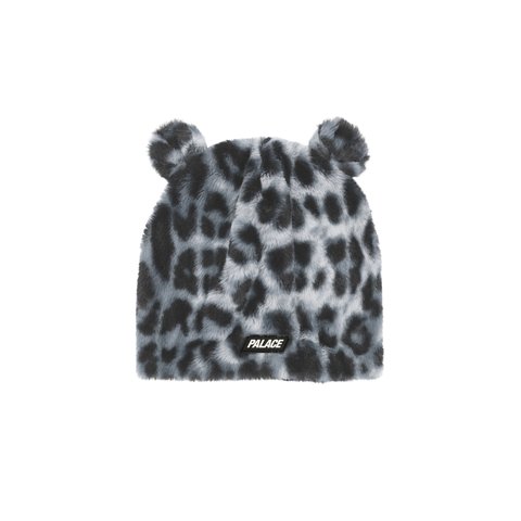 Palace FURRY EARS NEIN CUFF BEANIE SNOW LEOPARD - Colorway