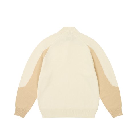 Palace TRIAL 1/4 ZIP KNIT SOFT WHITE - Colorway