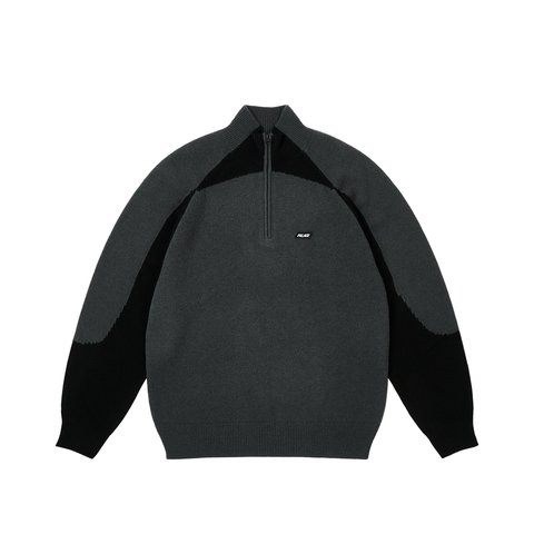 Palace TRIAL 1/4 ZIP KNIT BLACK - Colorway