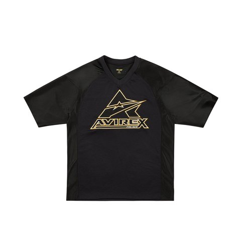 Palace PALACE AVIREX MESH JERSEY BLACK - Colorway