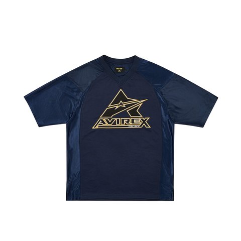 Palace PALACE AVIREX MESH JERSEY NAVY - Colorway