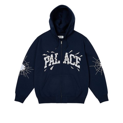 Palace SHATTER ZIP HOOD NAVY - Colorway