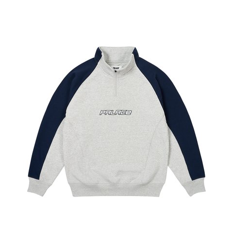 Palace PALSTAR 1/4 ZIP GREY MARL - Colorway