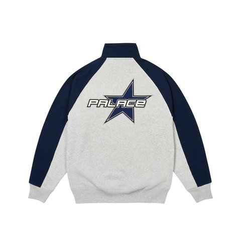 Palace PALSTAR 1/4 ZIP GREY MARL - Colorway