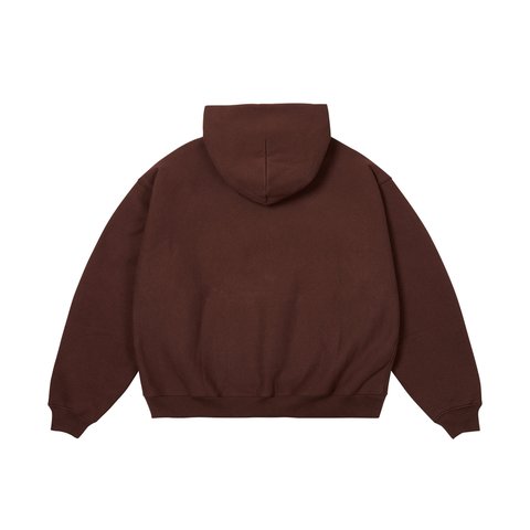 Palace UNISEX HOOD DARK BROWN - Colorway