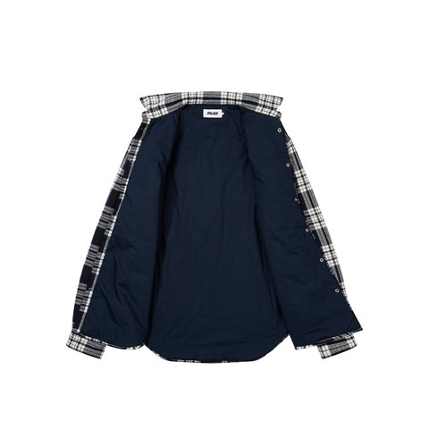 Palace CHECK INSULATED SHIRT NAVY - Colorway