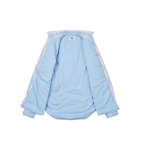 Palace CHECK INSULATED SHIRT FAINT BLUE - Colorway
