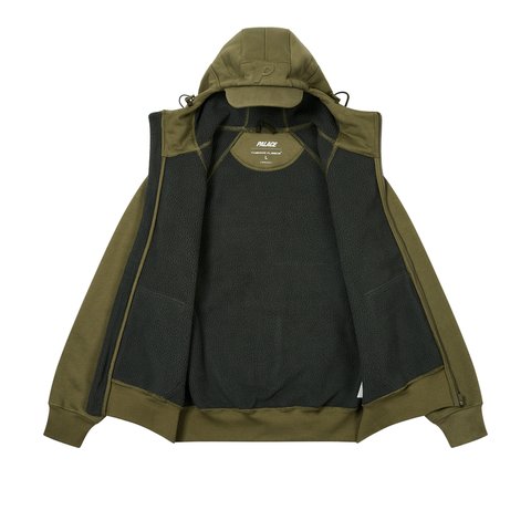 Palace THERMAL BONDED CAP HOOD OLIVE - Colorway