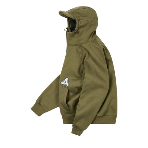 Palace THERMAL BONDED CAP HOOD OLIVE - Colorway