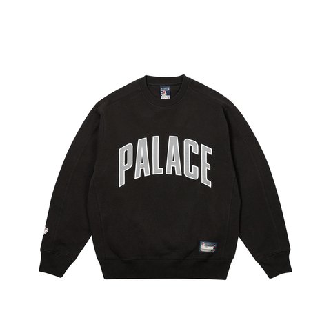 Palace ATHLETIC CREW BLACK - Colorway