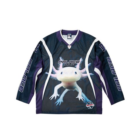 Palace BUILDING YOUR WORLD HOCKEY JERSEY PURPLE - Colorway