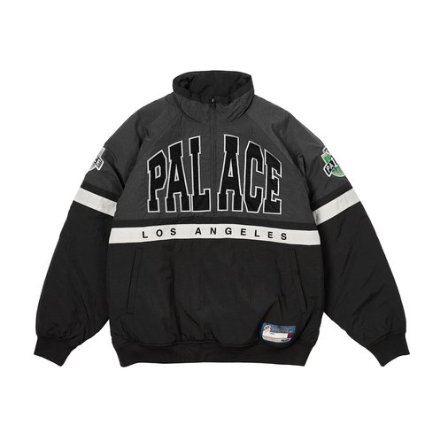Palace BREAKOUT HALF ZIP BOMBER BLACK / SILVER - Colorway