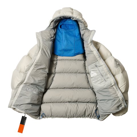 Palace PERTEX OPAQUE BALACLAVA PUFFA CONCRETE GREY - Colorway