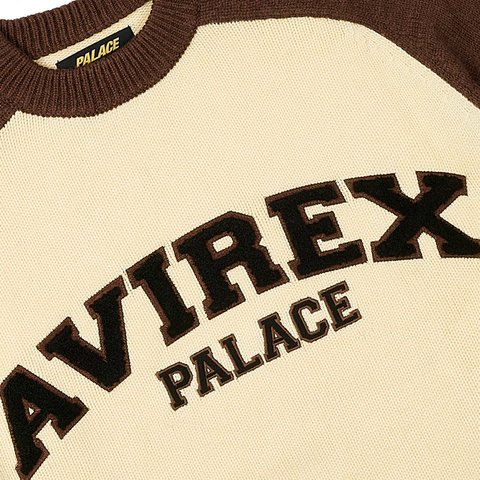 Palace PALACE AVIREX KNIT CAKED BROWN - Colorway