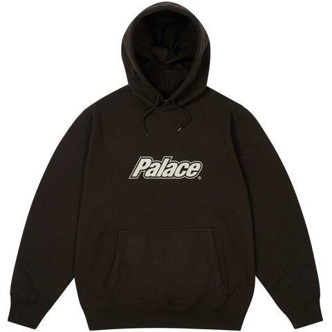 Palace BORDER LOGO HOOD BLACK - $158.00