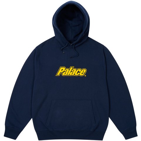 Palace BORDER LOGO HOOD NAVY - $158.00