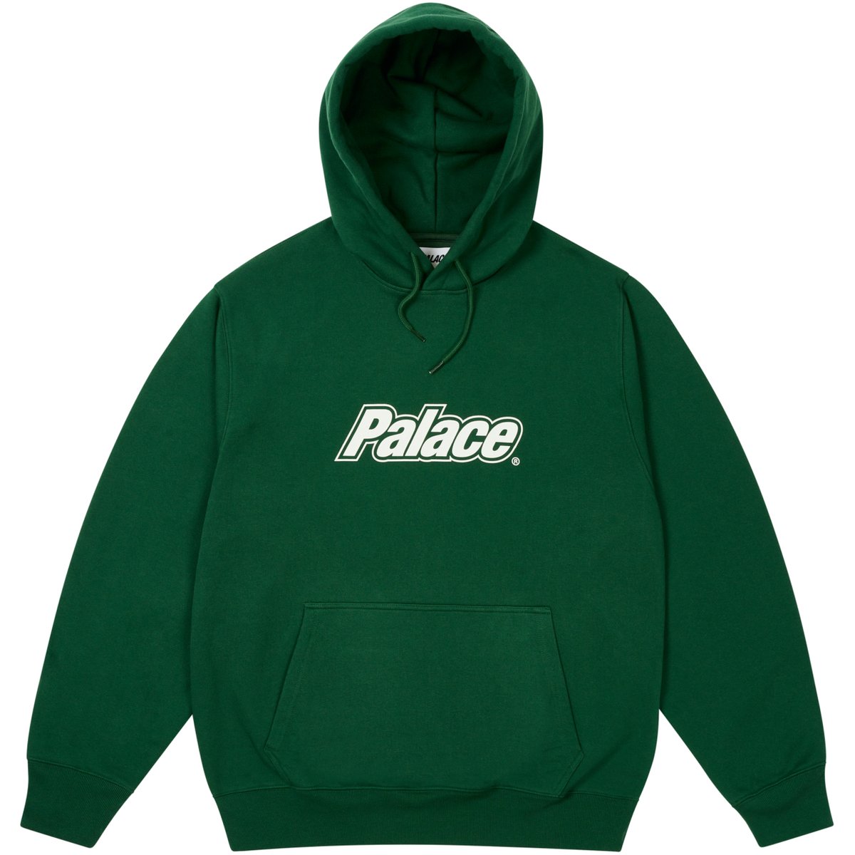 BORDER LOGO HOOD RACEY GREEN