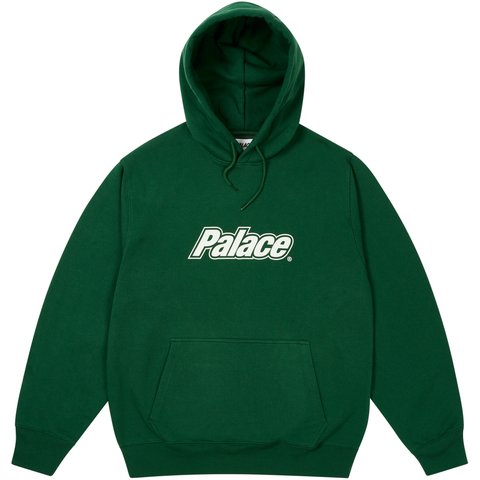 Palace BORDER LOGO HOOD RACEY GREEN - $158.00