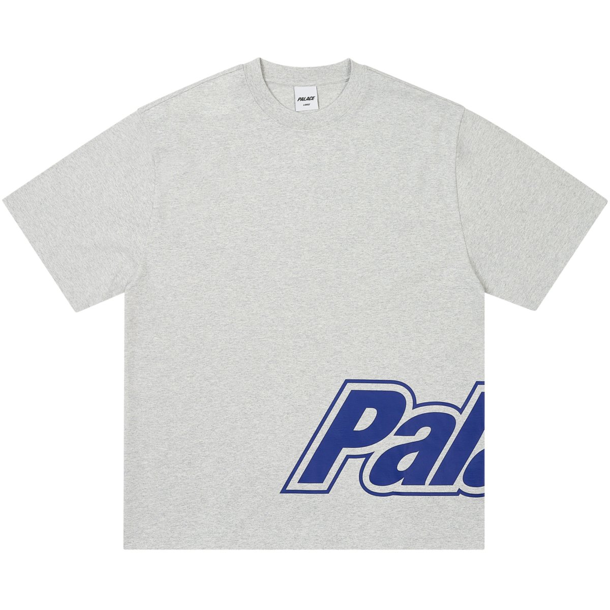 BORDER LOGO T-SHIRT GREY MARL