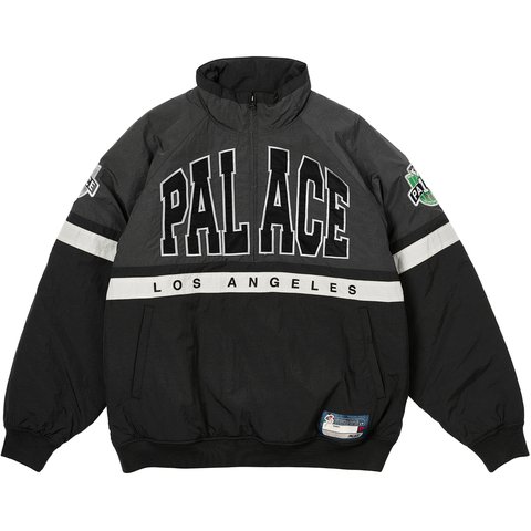 Palace BREAKOUT HALF ZIP BOMBER BLACK / SILVER - $268.00