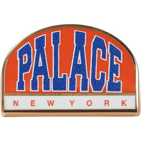 Palace BREAKOUT PIN BADGE ORANGE / WHITE - $8.00