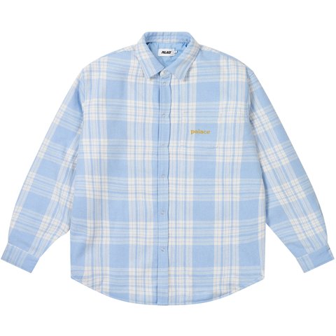 CHECK INSULATED SHIRT FAINT BLUE