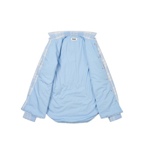 Palace CHECK INSULATED SHIRT FAINT BLUE - Colorway
