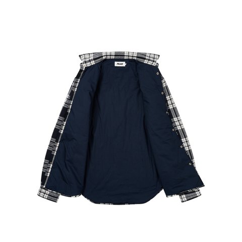 Palace CHECK INSULATED SHIRT NAVY - Colorway