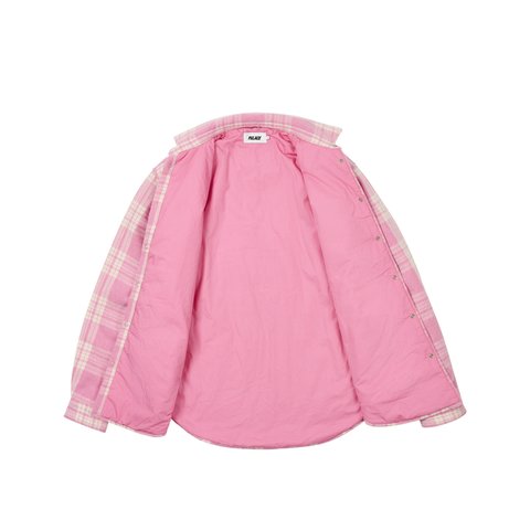 Palace CHECK INSULATED SHIRT PINK - Colorway