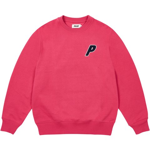 Palace CHENILLE TRI-FERG CREW BERRY RED - €128.00