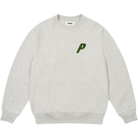 Palace CHENILLE TRI-FERG CREW GREY MARL - €128.00