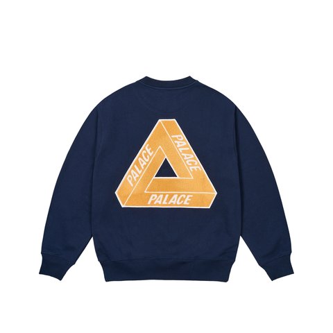 Palace CHENILLE TRI-FERG CREW NAVY - Colorway