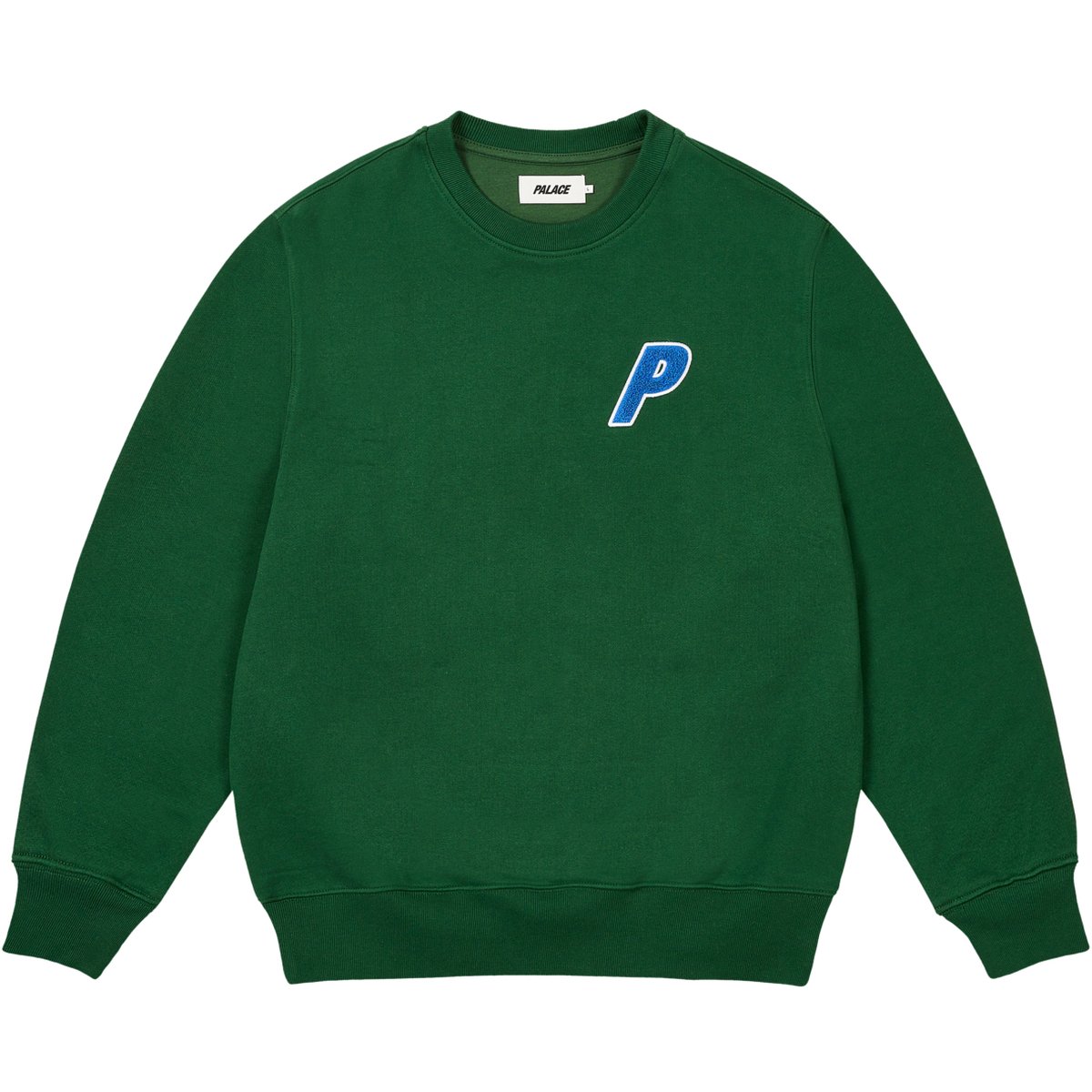 CHENILLE TRI-FERG CREW RACEY GREEN