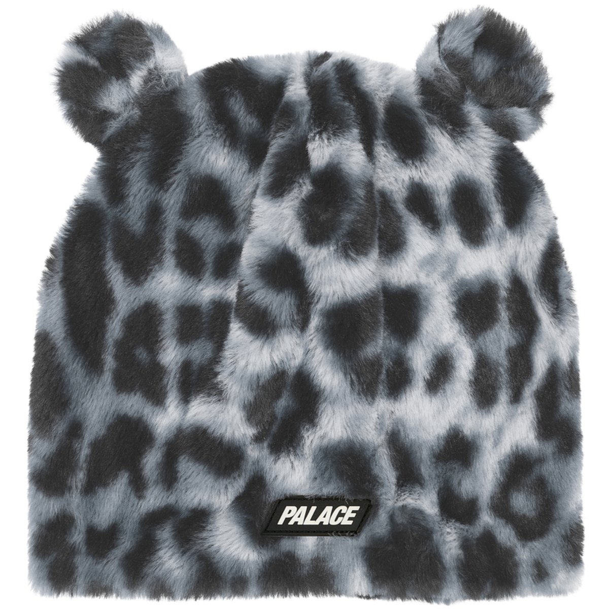 FURRY EARS NEIN CUFF BEANIE SNOW LEOPARD