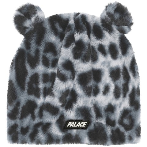 Palace FURRY EARS NEIN CUFF BEANIE SNOW LEOPARD - $42.00