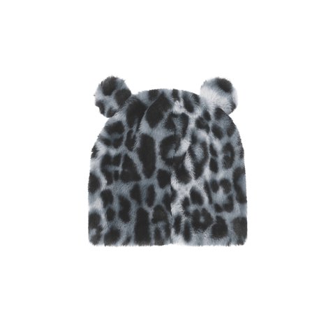 Palace FURRY EARS NEIN CUFF BEANIE SNOW LEOPARD - Colorway